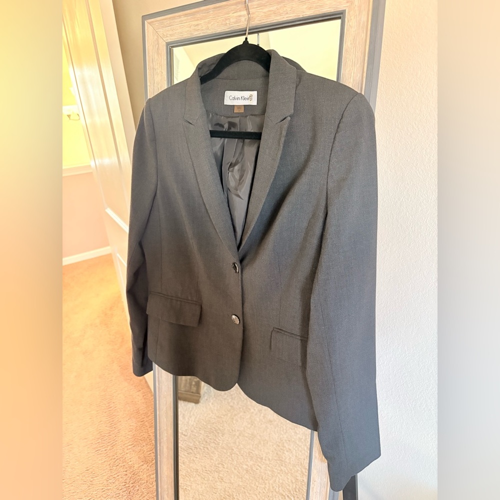 Calvin Klein dark grey blazer